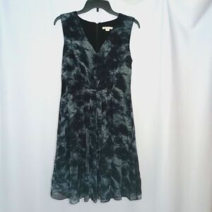 Coldwater Creek V-neck Sleeveless Slip Midi Dress Lined Tank Fit & Flare sz: 6